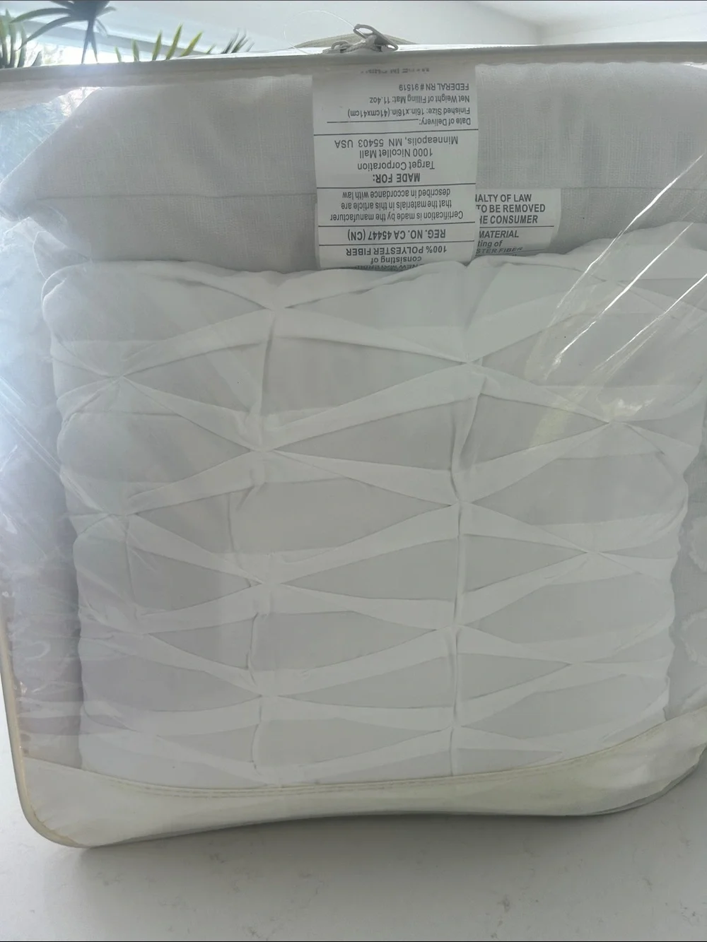 Threshold Queen Clipped Jacquard Comforter Set in White